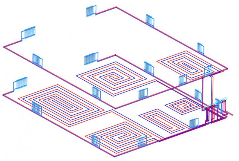 Проектирование отопления в магазине
